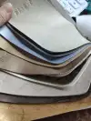 Artificial leather soft and hard wrapped sliding door leather wall decorative leather fabric in stock, decorative leather B1 flame-retardant No. 3 002 Item Picture
